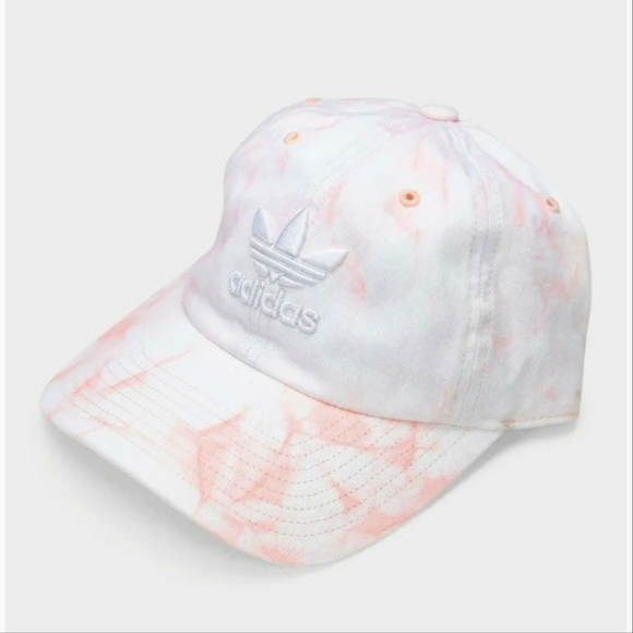 Adidas Women's Strapback Hat Pink & White Tie Dye NWT - Picture 1 of 6